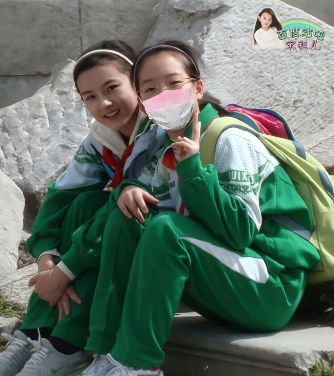 果然大美女小时候就是美貌完成体，这么优越立体的眉骨，宋祖儿就完全没有颜值尴尬期啊