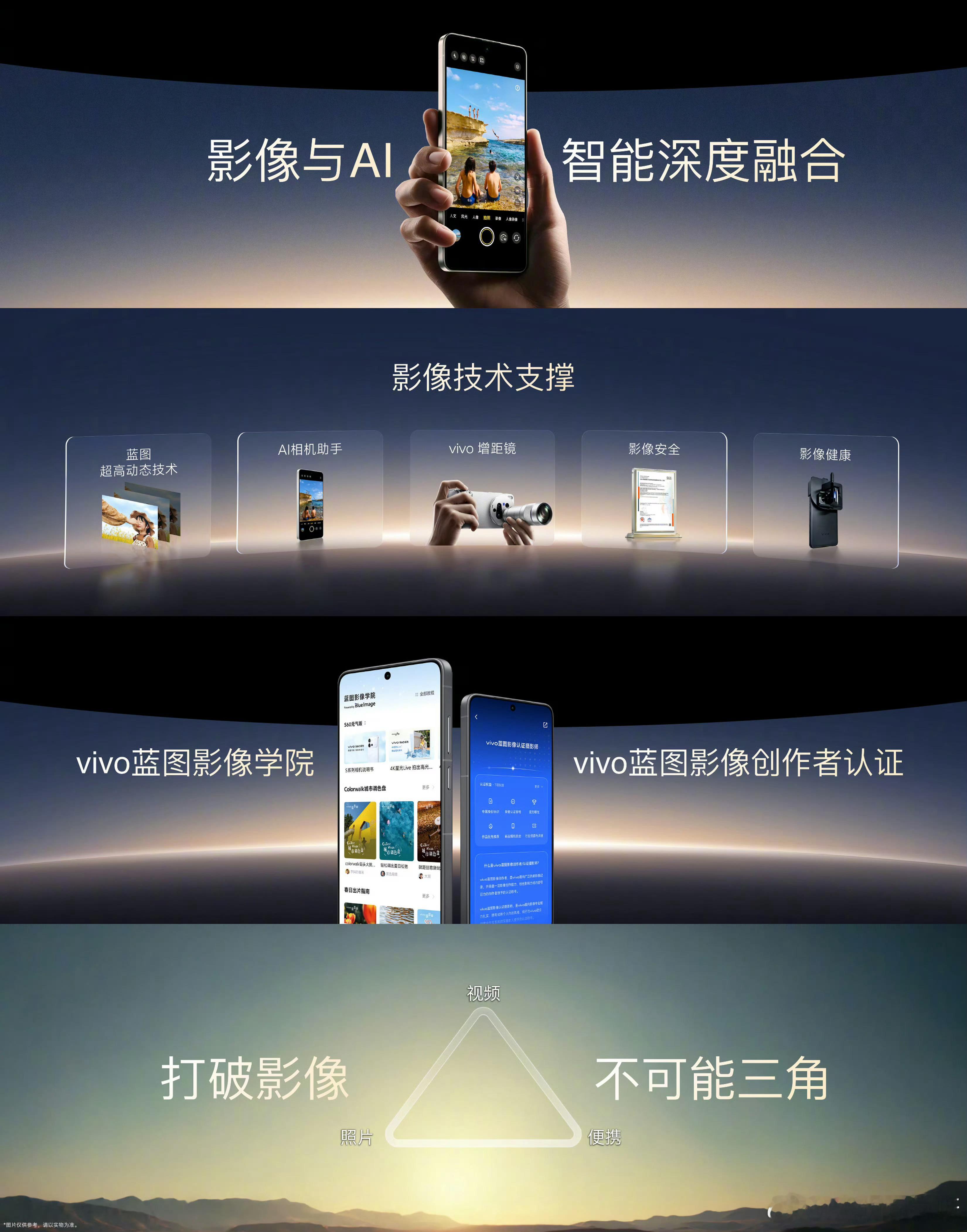 vivoX500系列将于9月21日正式发布今晚vivo创作者盛典，蓝图影像战略