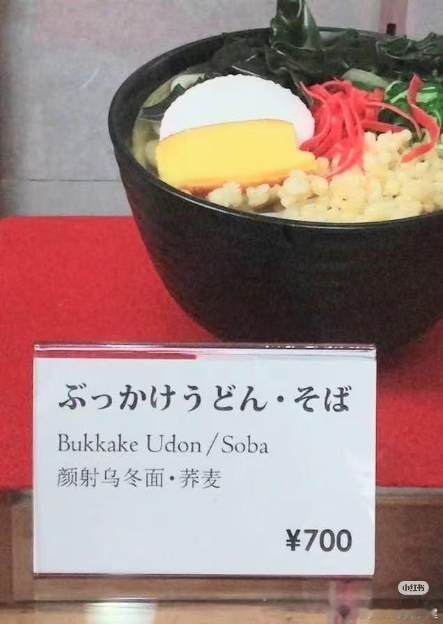 神他妈颜she乌冬面，日语翻译过来是泼面，乌冬面面