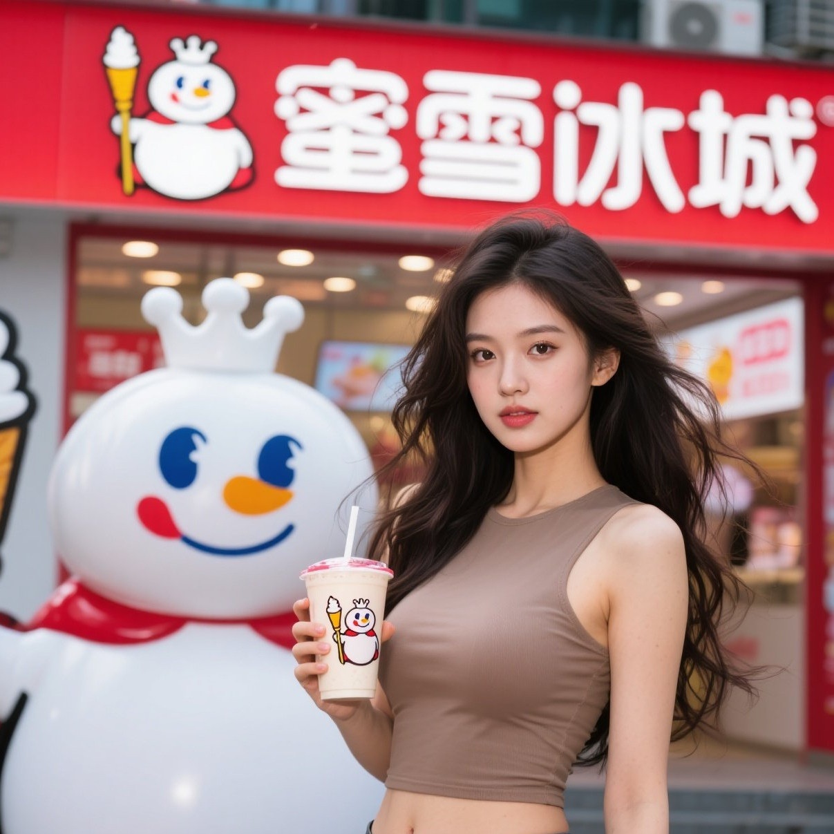 甜妹配蜜雪，这适配度你打几分？💯