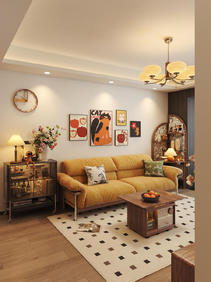 抄作业成功！中古彩色的家像住进电影里💃