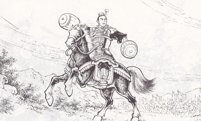 杨林带着李世民、柴绍、李元霸、宇文成都迎击十八路反王。小说对杨林的描绘，源于隋