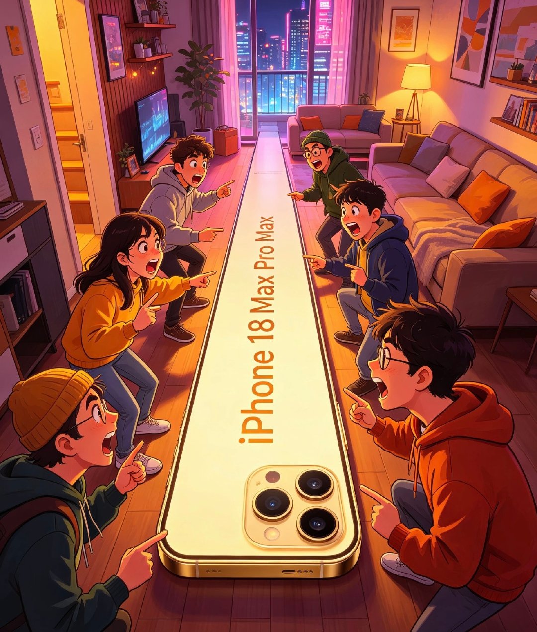 兄弟们，不好意思，我用上iPhone18ProMax了了了了了了了了了。[滑稽笑]​