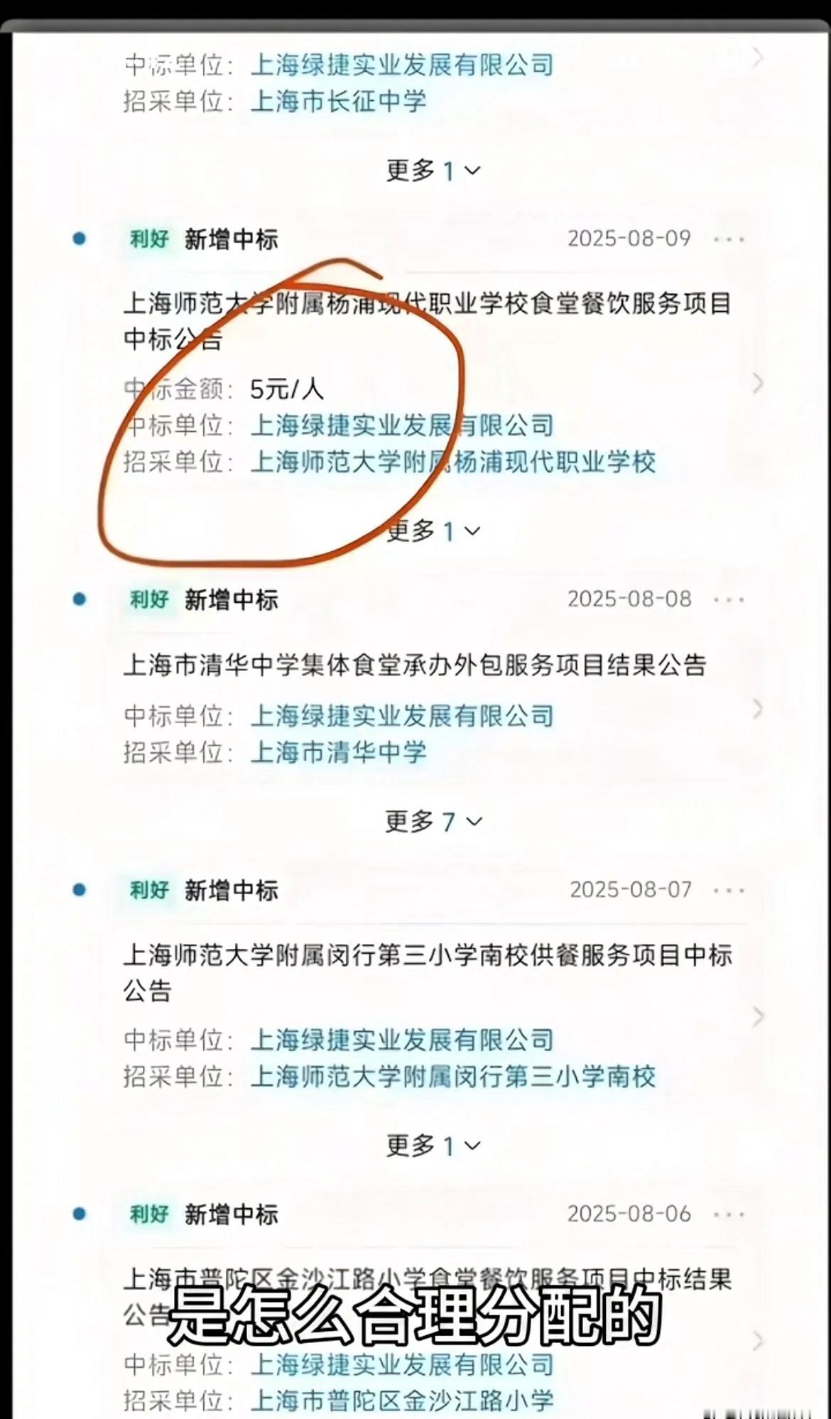 绿捷中标的杨浦现代职业学校中标金额是5元一个人，该校有2000多个15岁左右