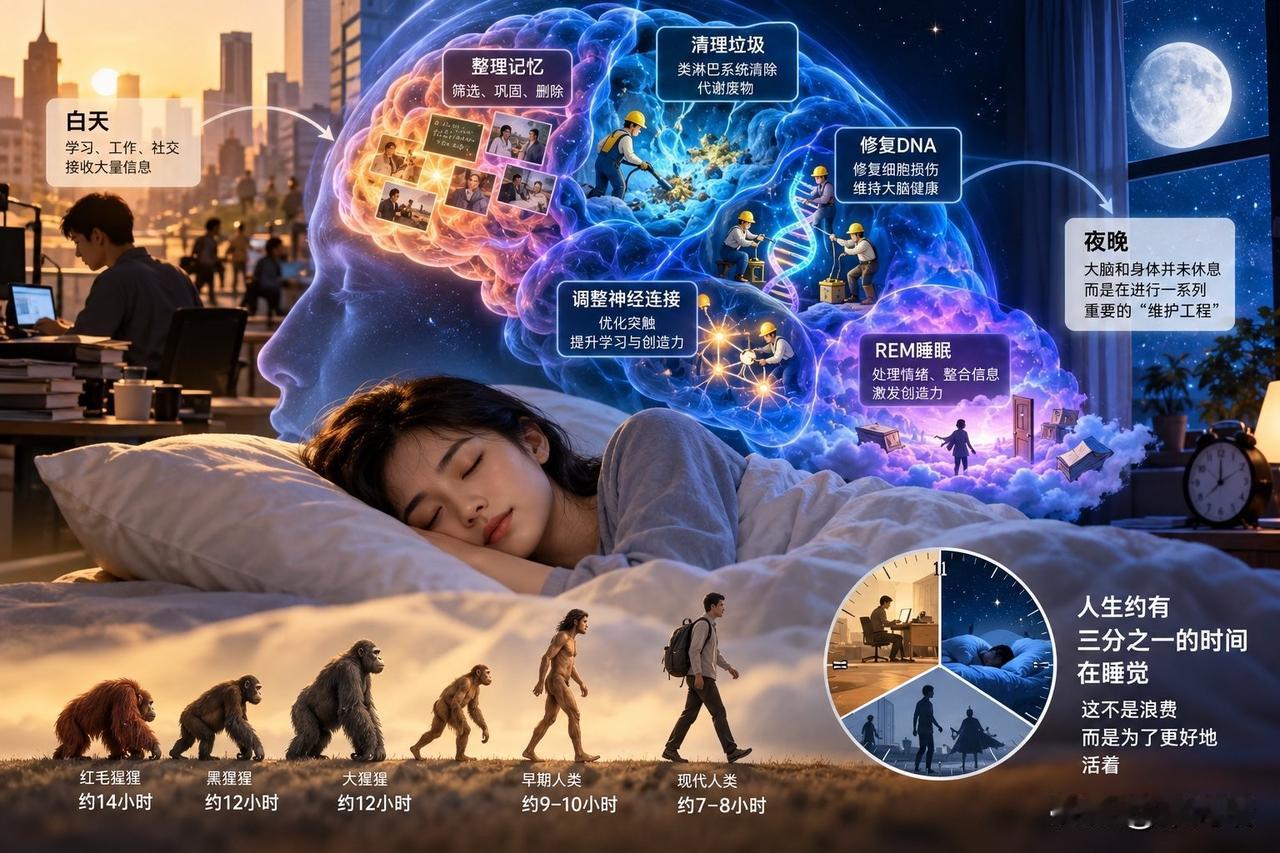 人为什么要睡掉人生三分之一？科学发现：睡眠不是进化的缺陷，而是生命的生存智慧！