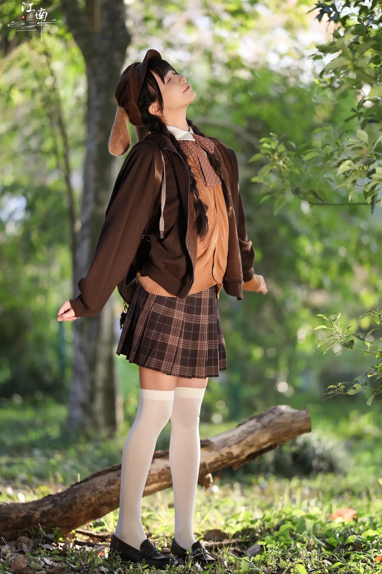 少女感。外拍少女感jk可爱棉衣外套