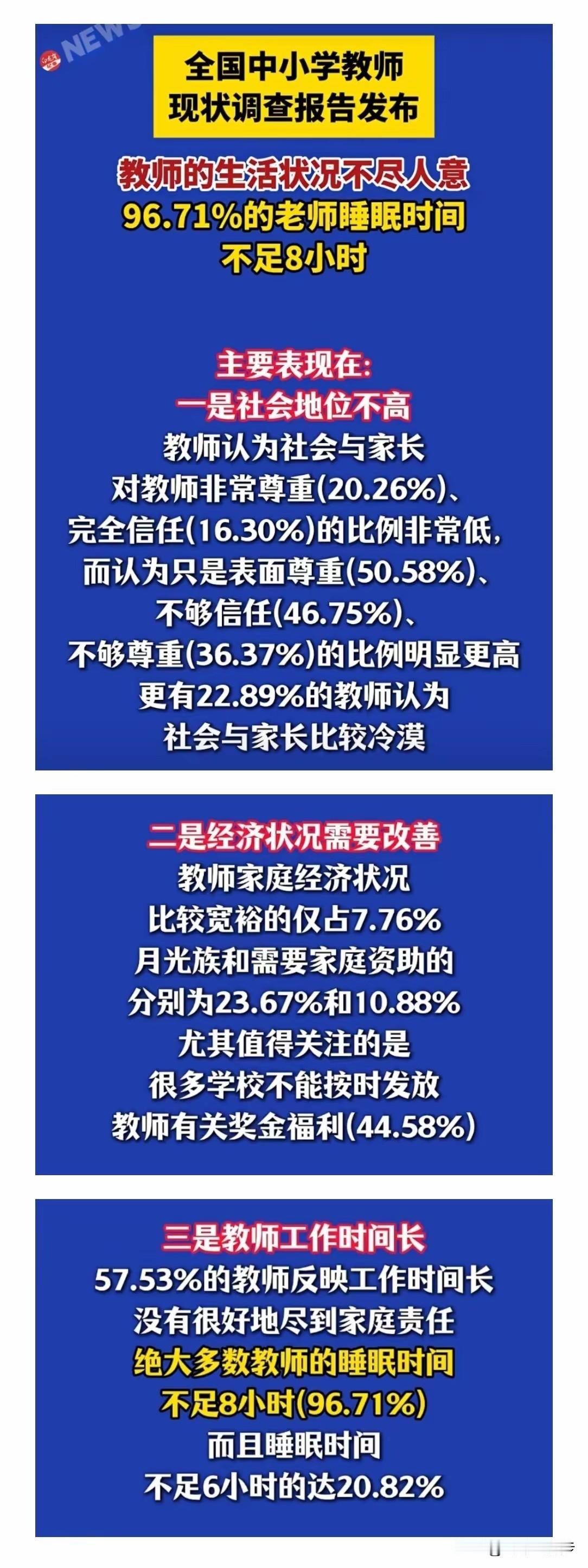 判断一个职业的社会地位，薪资待遇往往是最直观的标尺。从这一点来看，中小学教师的实