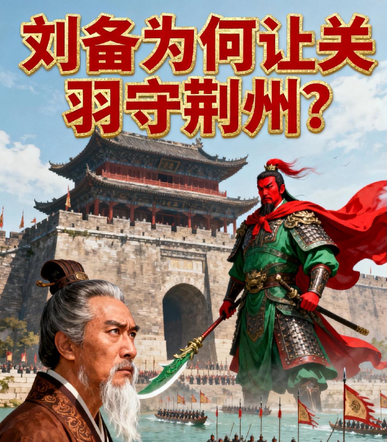 刘备为何让关羽守荆州？因为除了关羽，真没人能行了，地位上他元老，刘备放心，军事上