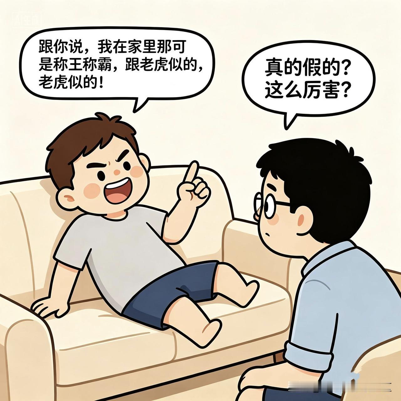 每日幽默：你是武松有那么一个人，喜欢在别人面前吹他如何如何不怕老婆，经常当着人