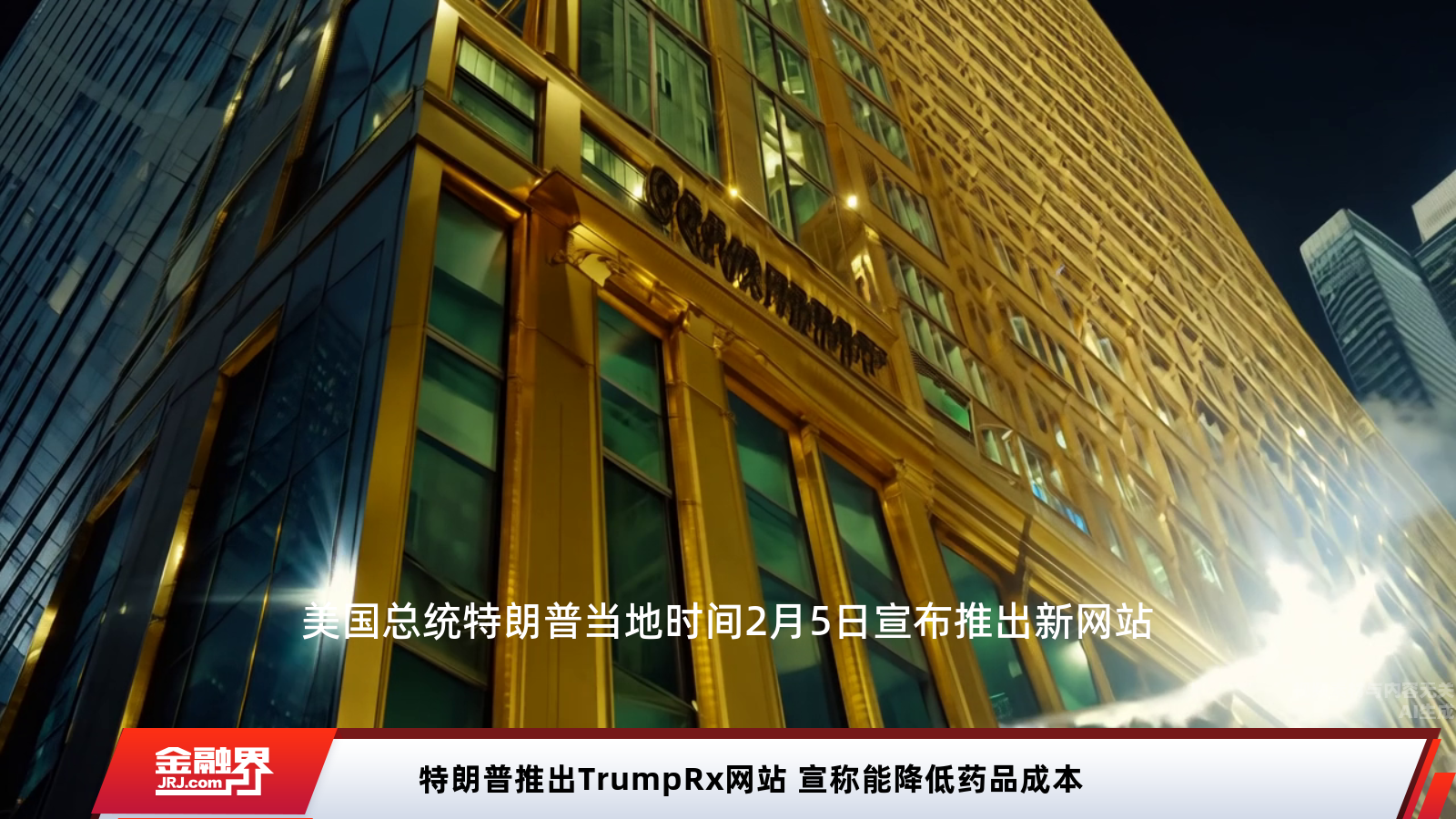 特朗普力推TrumpRx网站 承诺大幅降低药品成本