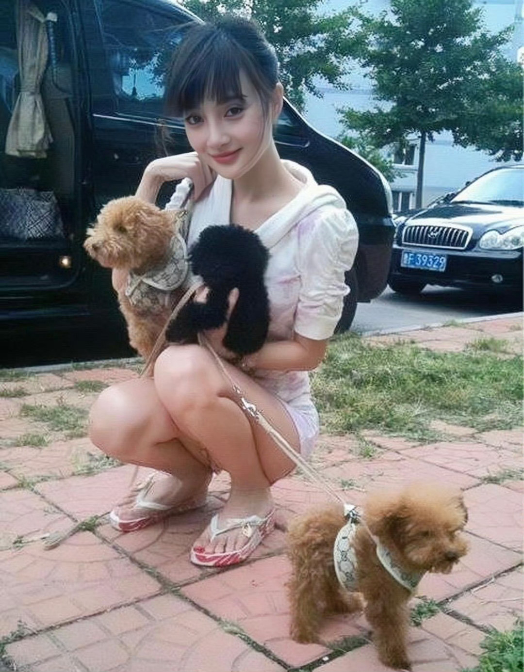李小璐和具荷拉美人蹲🪭​​​