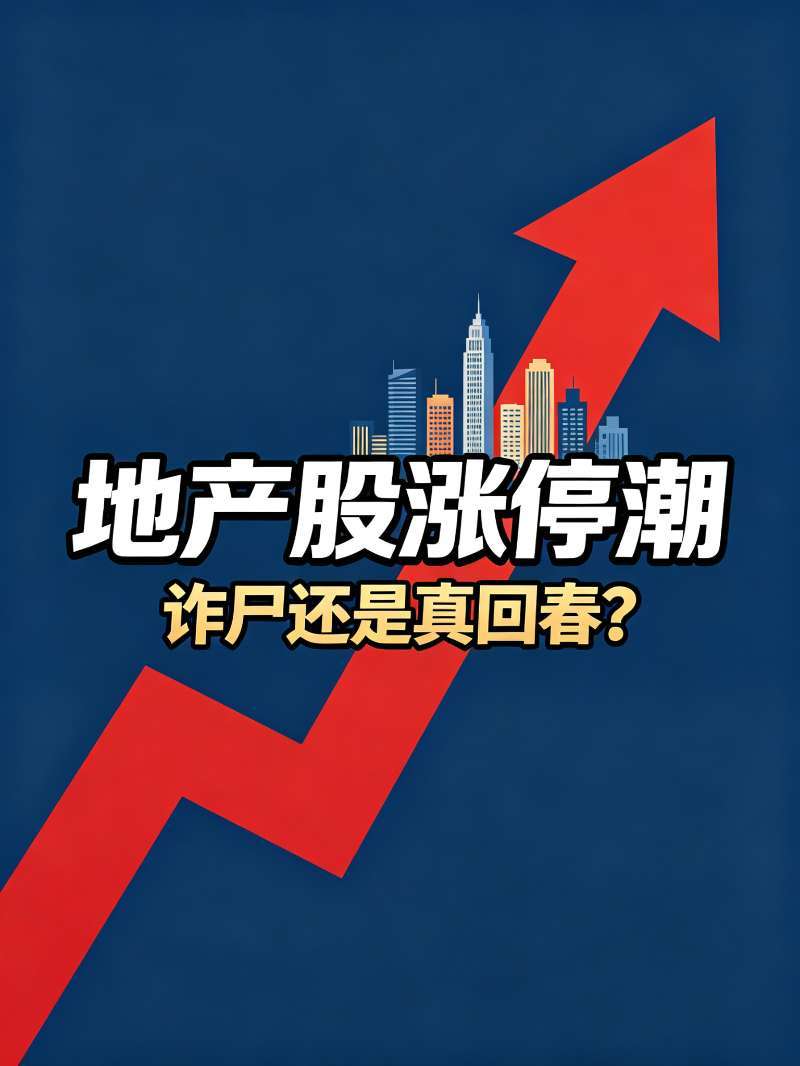 🔥3年最惨板块突然暴涨，是诈尸还是回春？家人们，地产股今天集体仰卧起坐了！