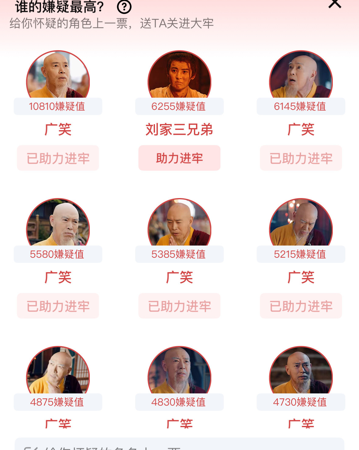 唐朝诡事录之长安共八个案子，然后设置的唐诡投凶榜里有八个方丈[笑着哭]第一个玩梗方