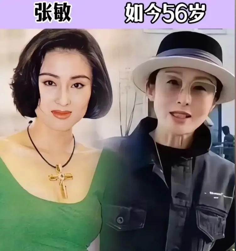 老去后颜值拉胯的9位女星：没想到被誉为玉女掌门人的周慧敏竟变得青面獠牙；曾惊艳了
