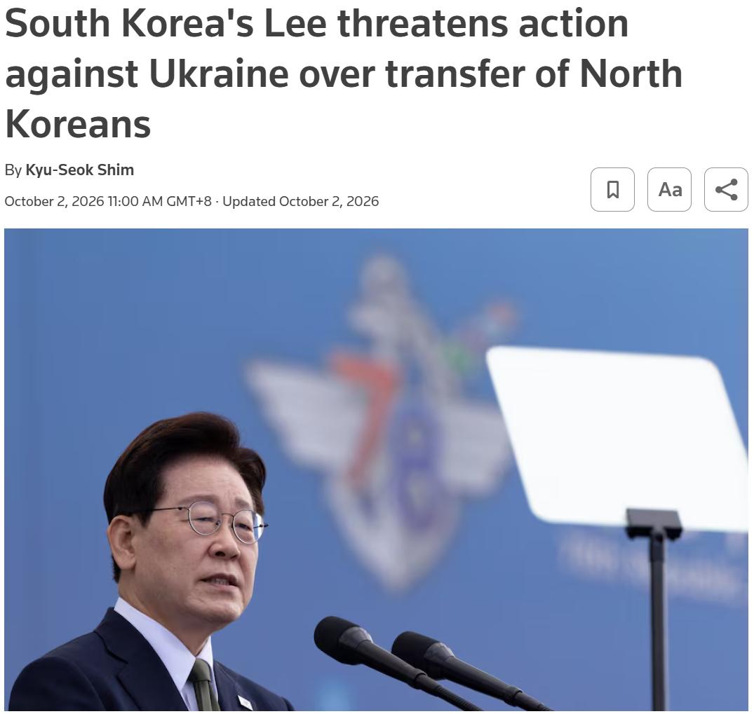看来这事没那么容易收场了。李在明在X上发帖了，措辞罕见强硬：乌克兰不道歉，韩国