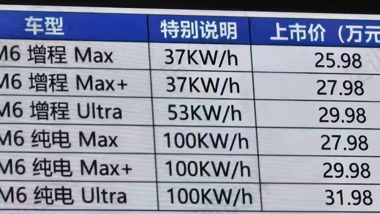 问界M6将提供增程和纯电两种动力系统，均标配前后双电机。据现有信息来看，增程