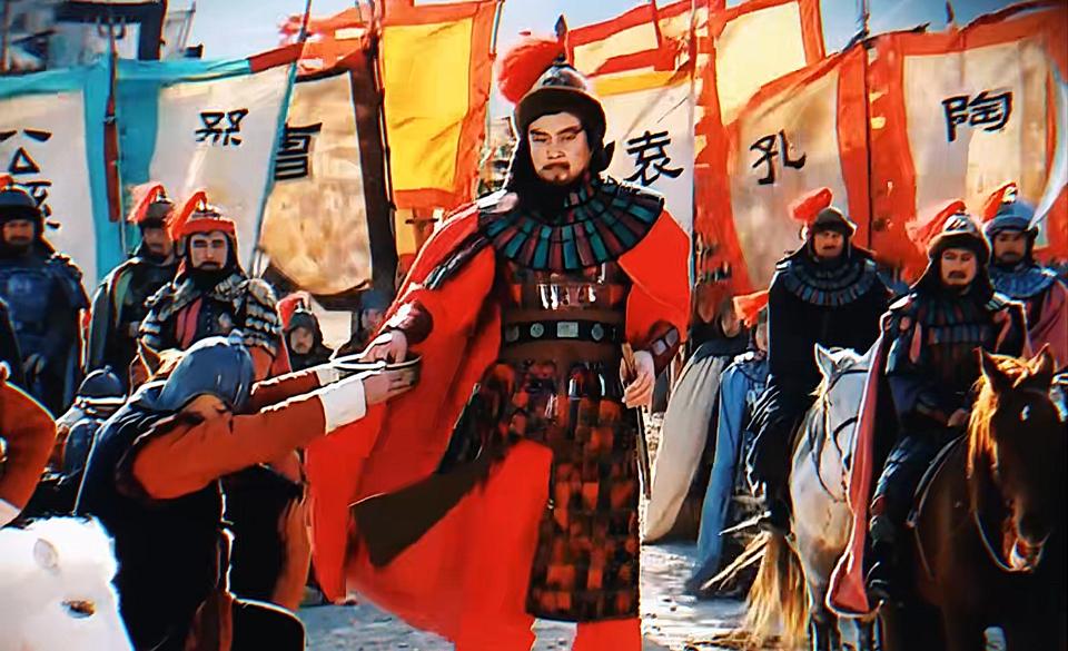 1.关东有义士，兴兵讨群凶。2.十八路诸侯聚，虎牢关前逞英豪。3.