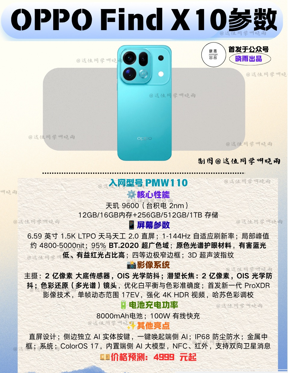 FindX10ProMax的外观应该就和这张图一样⬇️​​​