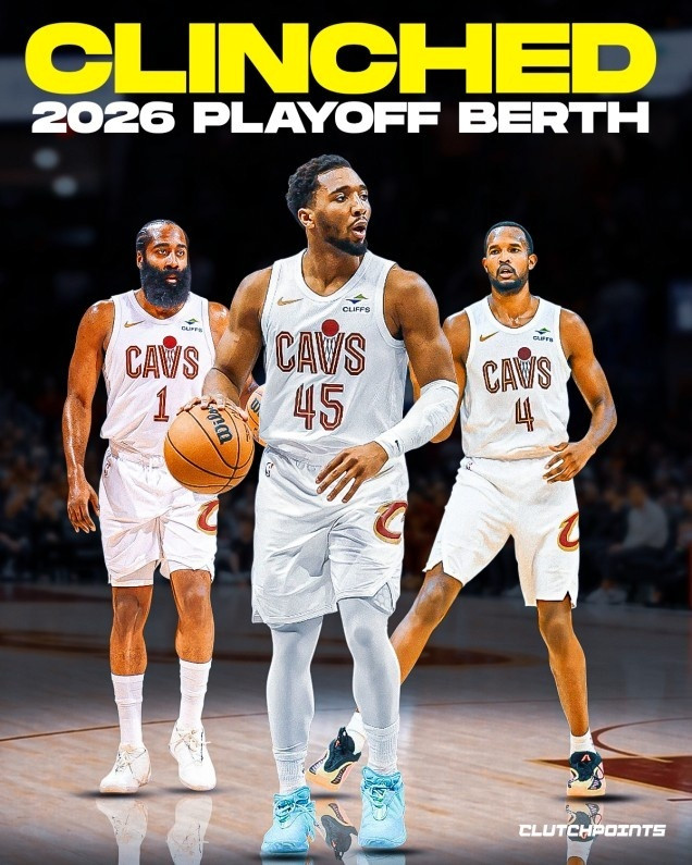 ClutchPoints：“哈登与米切尔能带领骑士在季后赛走多远？🤔”克利夫兰