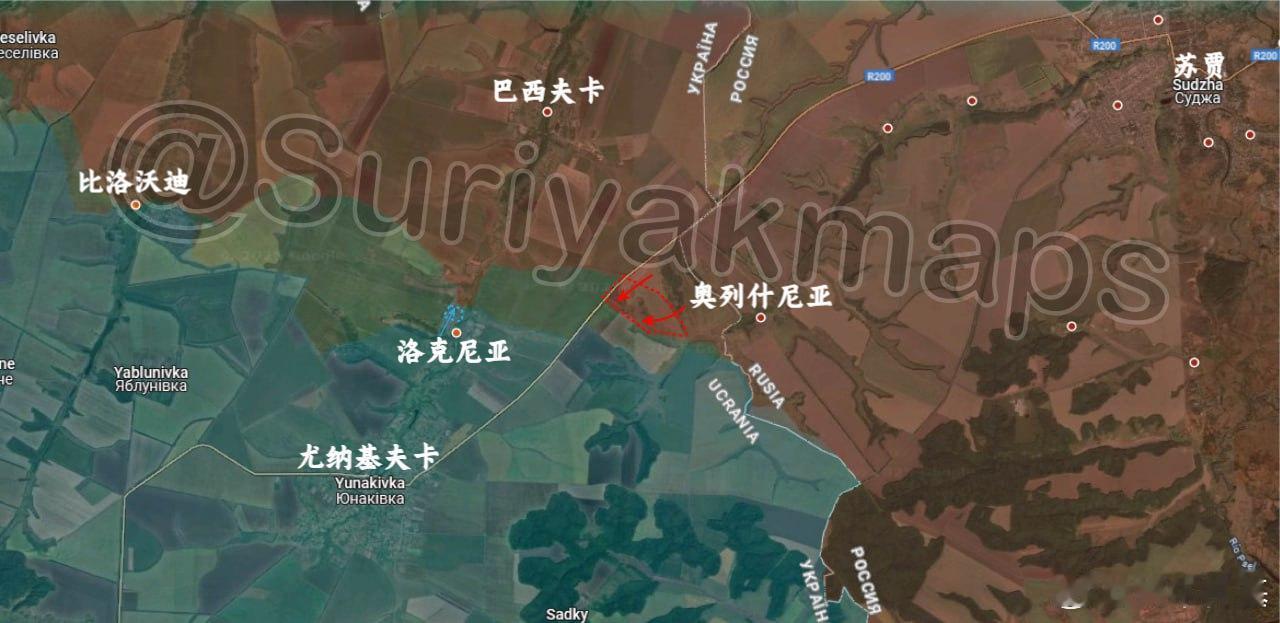 俄乌局势新进展suriyak更新5.8俄乌局势1、苏梅：俄军在奥列什尼亚以西取