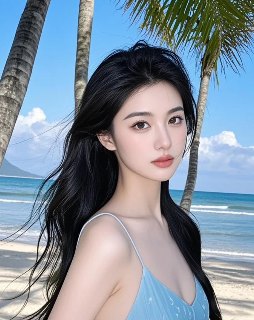 在海边的黄昏里，我拍下了最美的背影