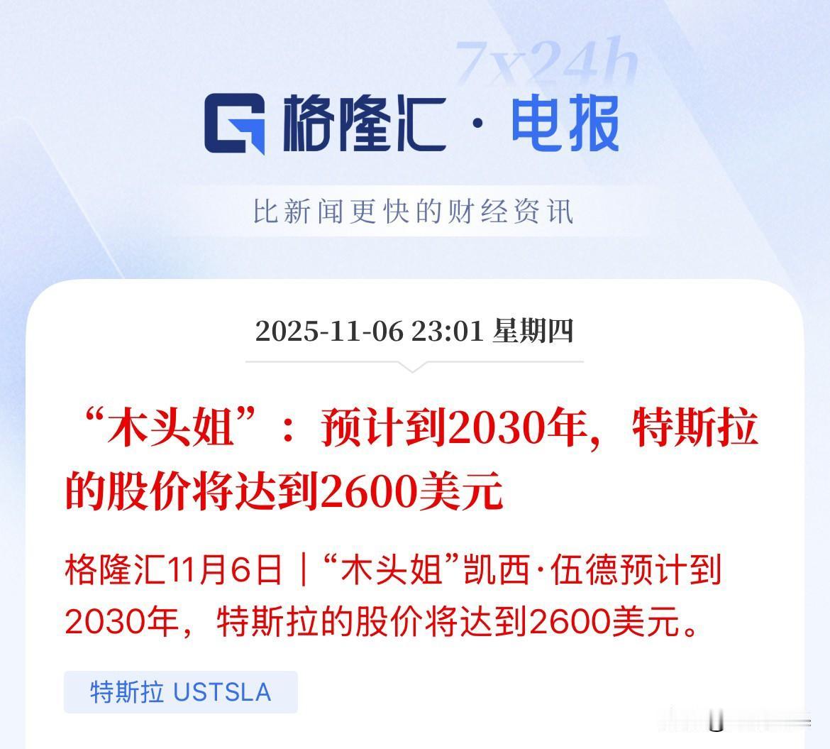 这是要上天，未来或许真能也说不定，美国知名投资人“木头姐”预计，特斯拉的股价将在
