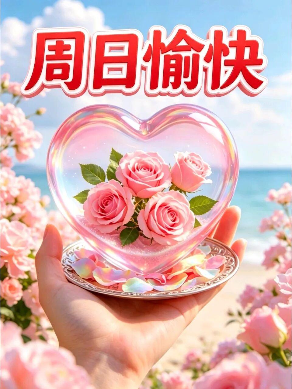 一份惦记，不分朝夕；一份祝福，温润入心。愿周日的清风拂去一身疲惫，愿明媚晨光铺满