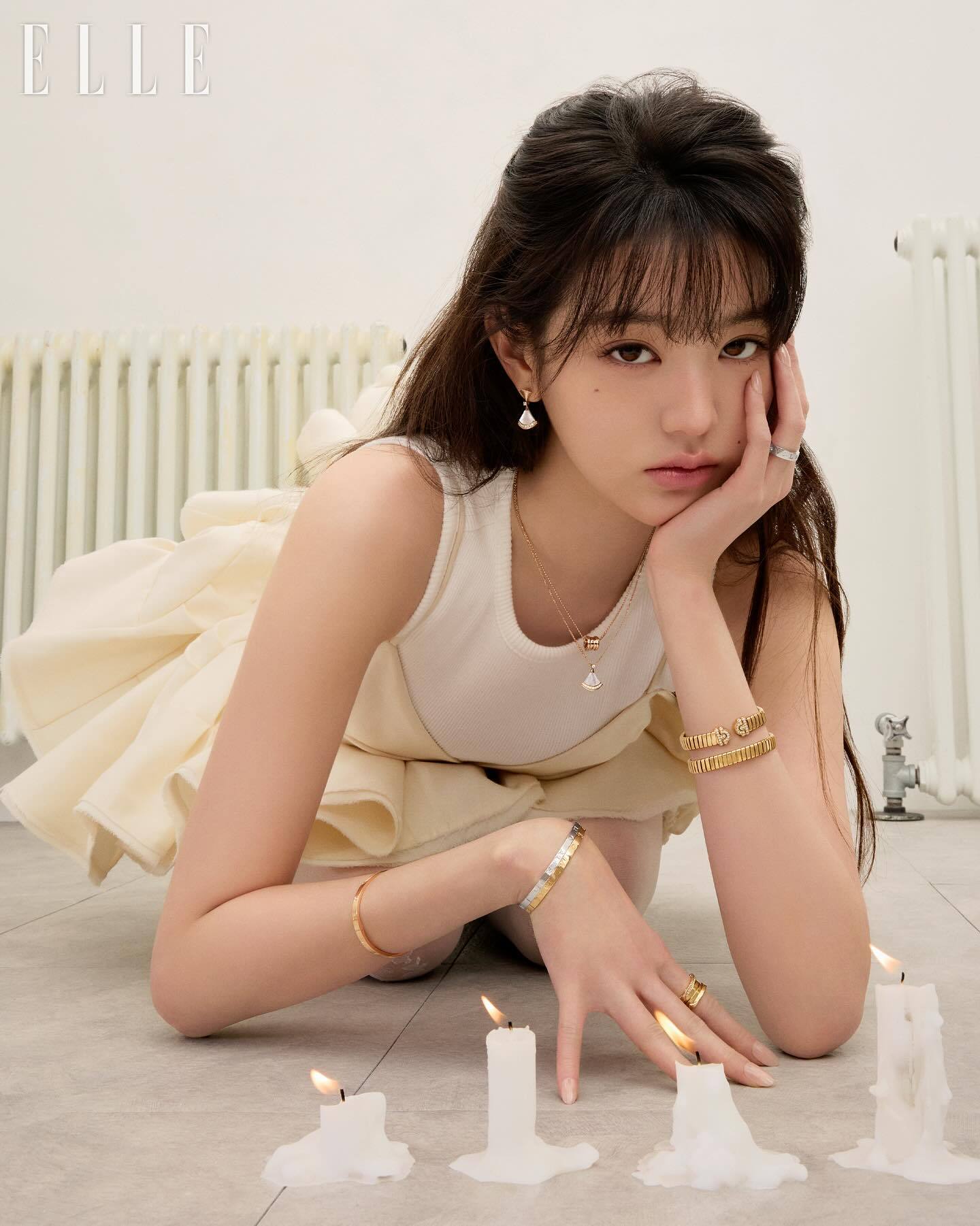 张元英登上韩版《ELLE》2025年11月刊封面，拿下ElleKorea创刊3