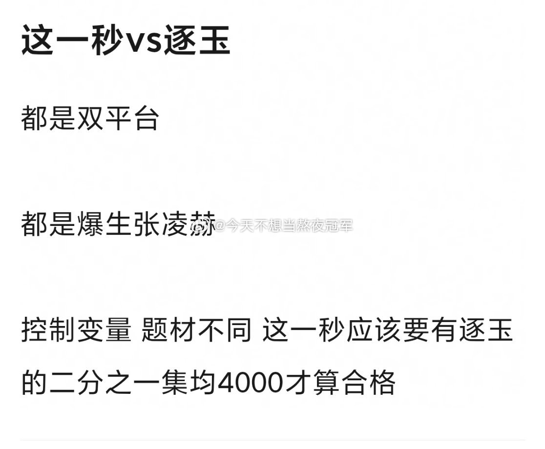 很多网友都说，《这一秒过火》是检验张凌赫《逐玉》、王楚然《成何体统》剧粉盘转化率