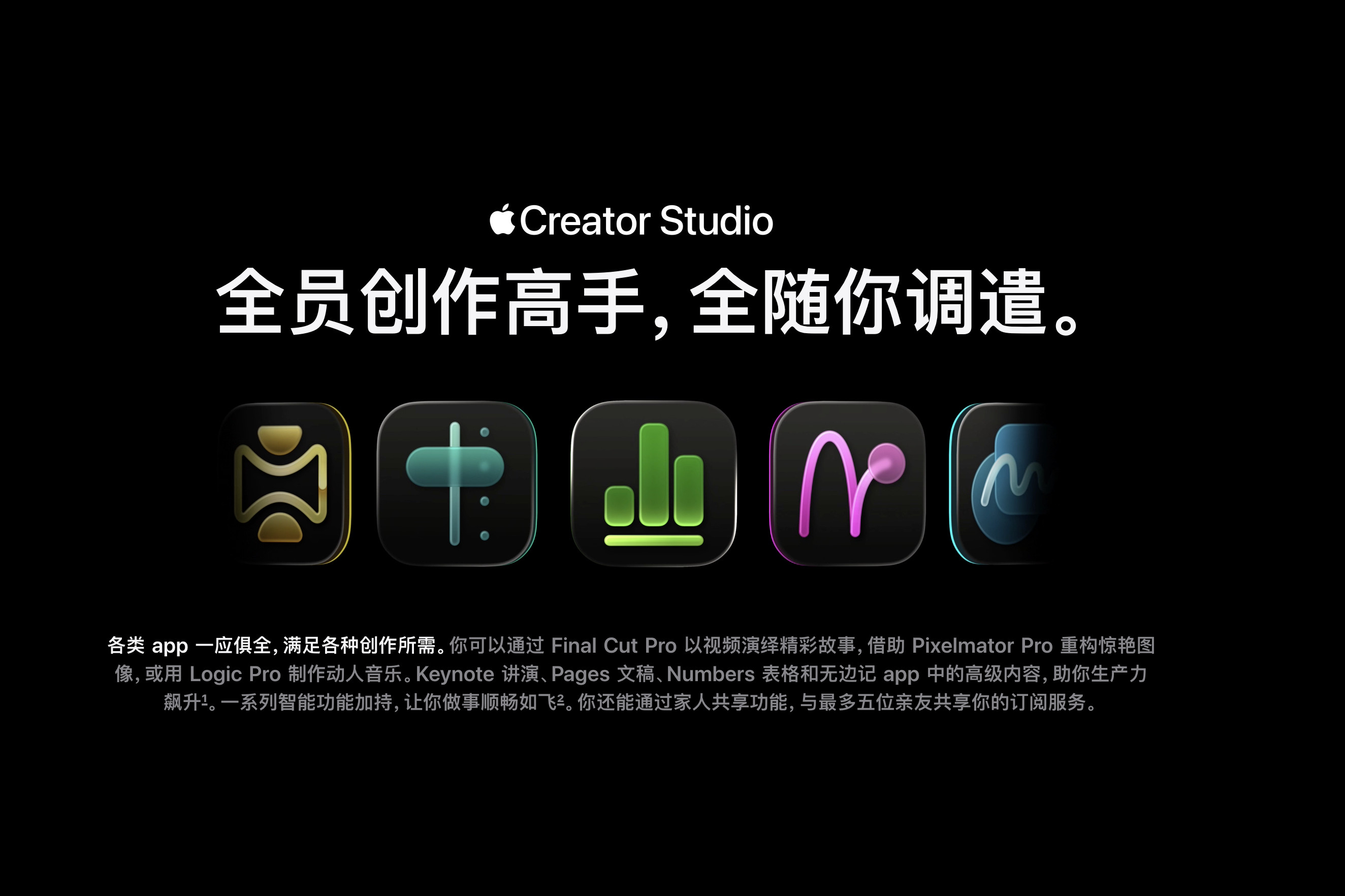 Apple疯了...新出了一个AppleCreatorStudio，每个月订