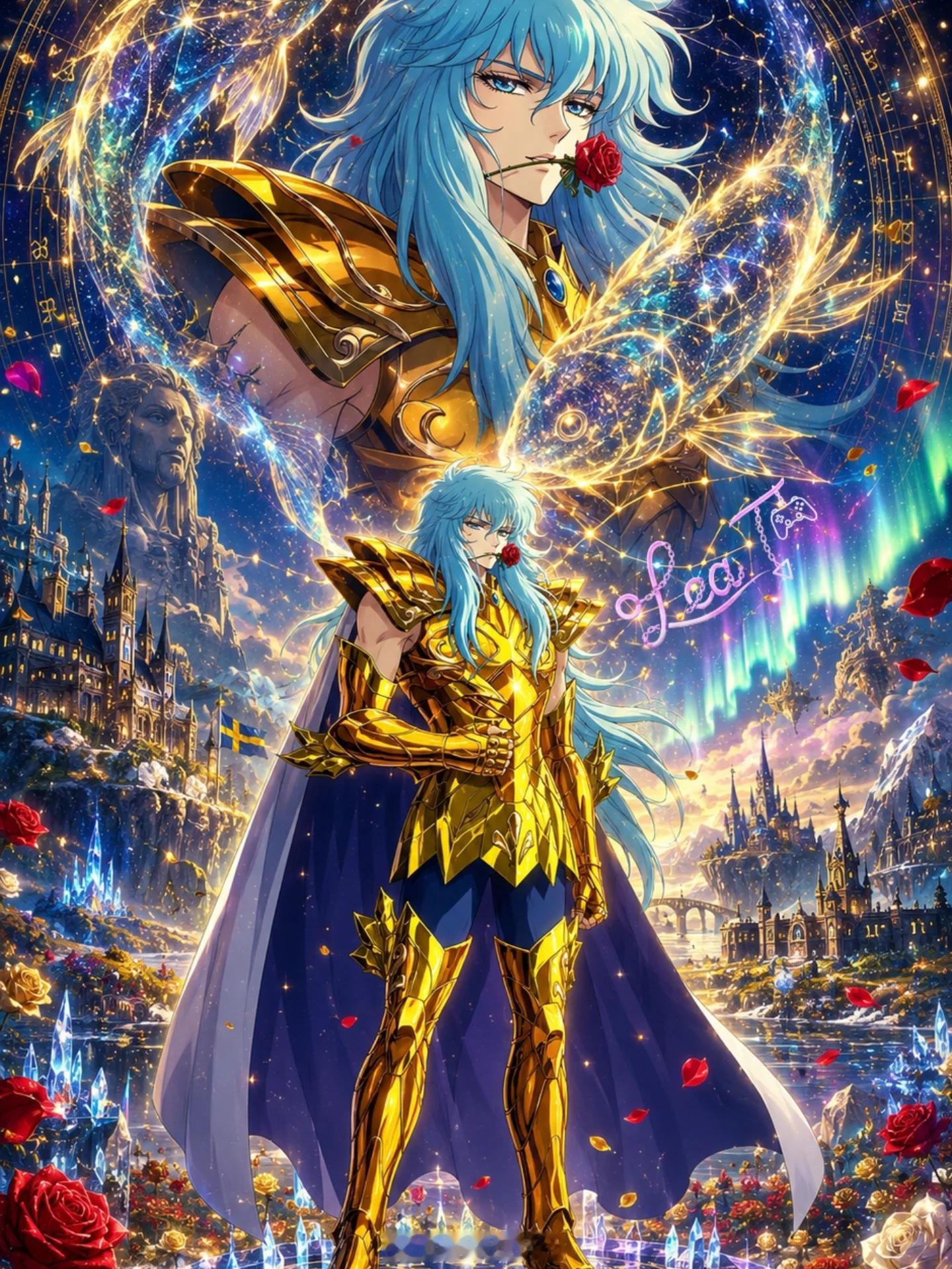 圣斗士星矢十二黄金单人概念壁纸（全）真的超级好看！by：leaturtlek