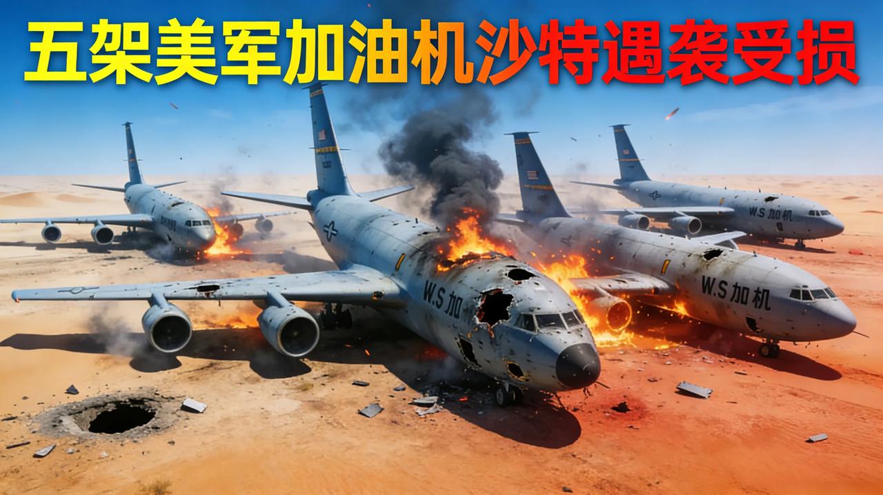 突发！五架美军加油机在沙特遭袭受损！这下没争议了，老美自己的官员承认了，5架