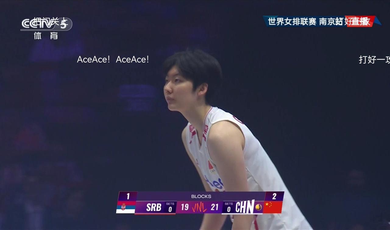 中国女排3:0胜塞尔维亚！三局比分都是25:21！第三局开始，