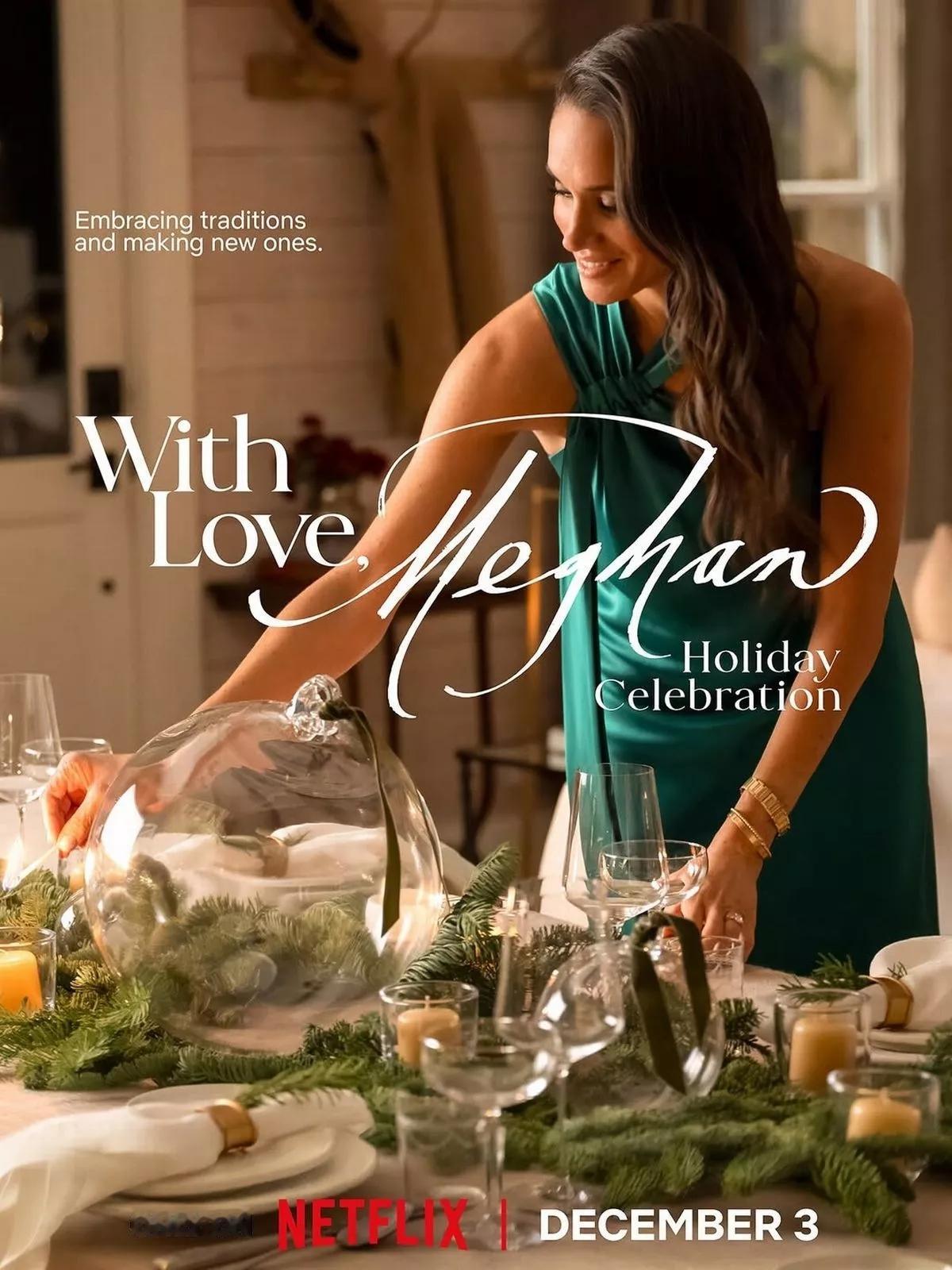 苏塞克斯公爵夫人在社交软件上分享了她的圣诞主题特别节目《为了爱》将于12月3日首