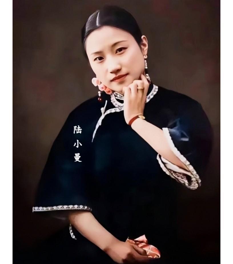 这就是徐志摩的妻子陆小曼的真实貌相，并非演戏，也不是电视剧里的演员，而是她年轻时