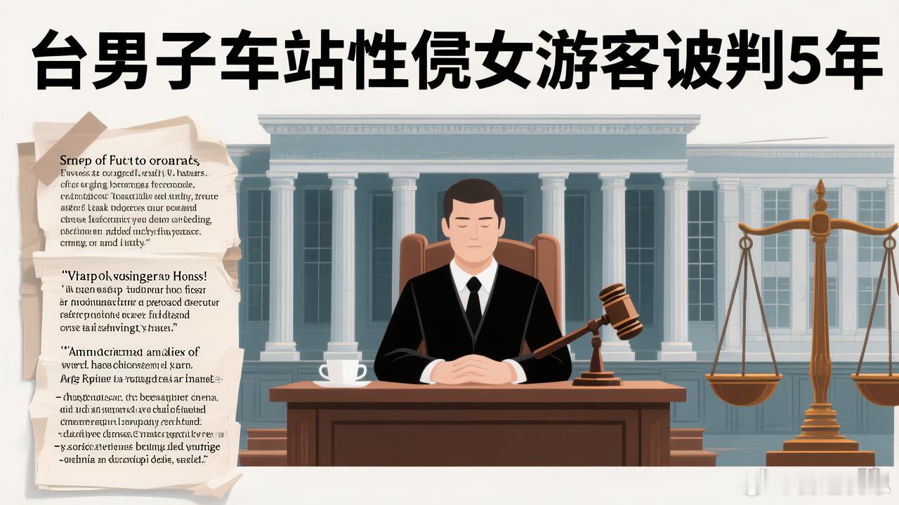 台男子车站性侵女游客被判5年71岁阿婆在台北车站被当众性侵10分钟，无人制止！凶