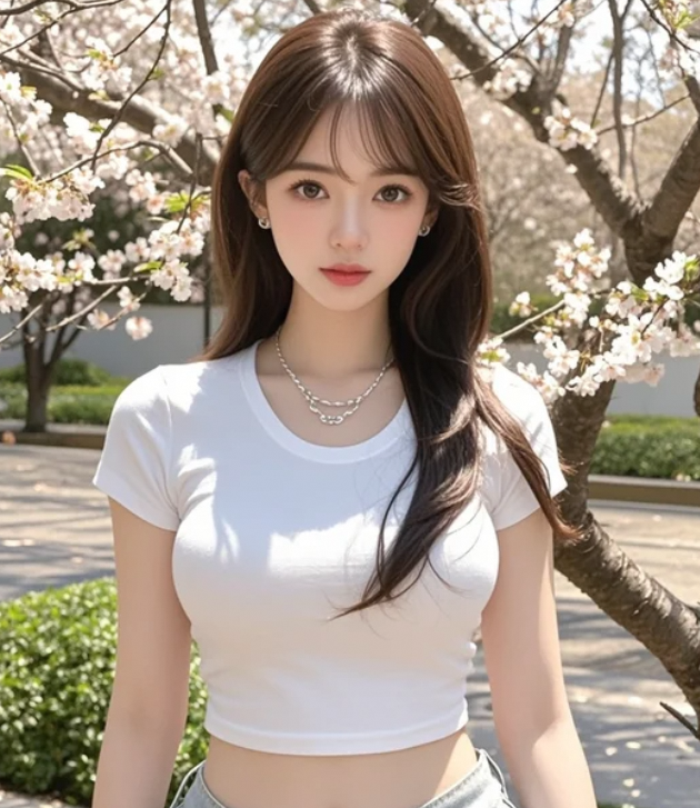 樱花树下轻轻一笑，胜过千言万语表达