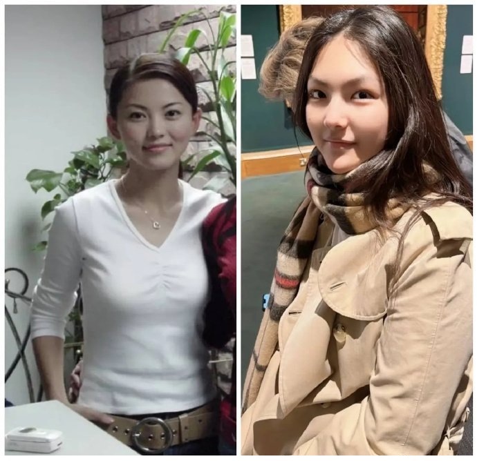 李湘年轻时又瘦又漂亮，​​女儿王诗龄如果瘦下来应该也会一模一样的吧？