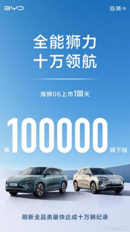100天10万辆，比亚迪海狮06为什么卖这么好？“100天，10万辆”，比亚迪
