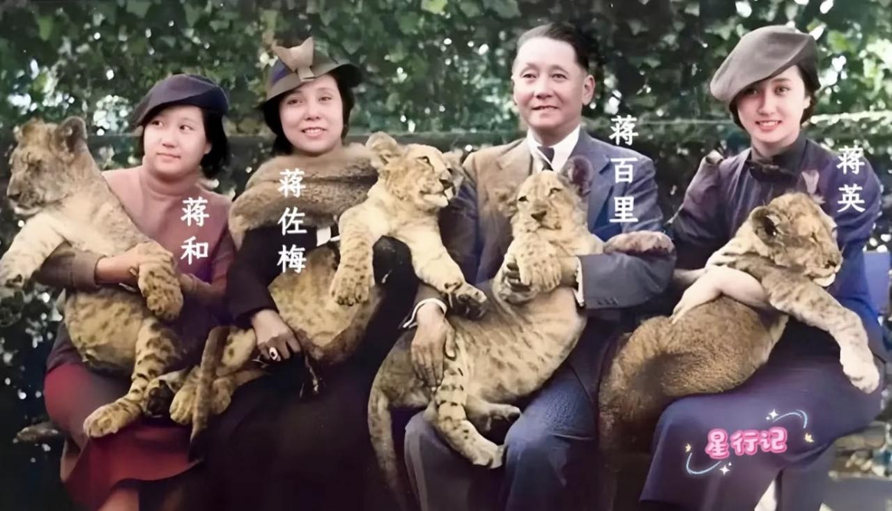 没想到民国顶级军事学家的家庭出游照，居然全员抱着狮子幼崽？这张1936年拍于柏林