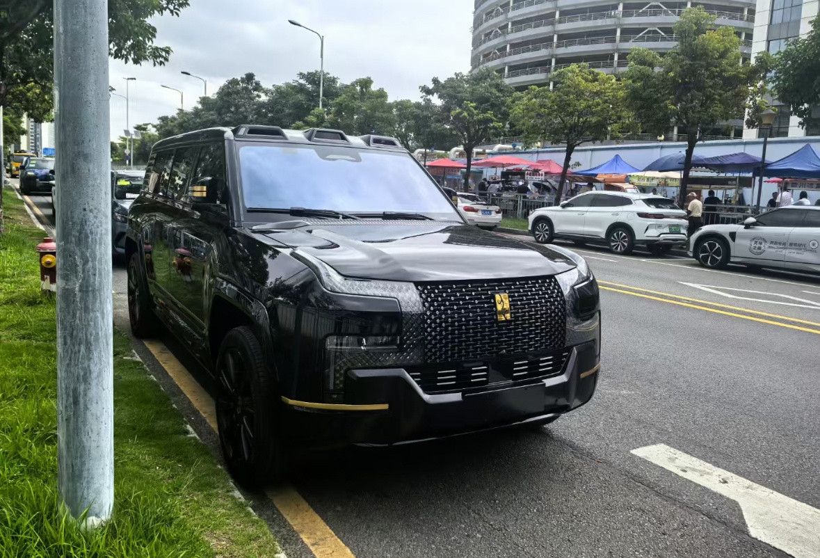 仰望U8L实拍，这车一看就是那种很贵的车[滑稽笑]​​​