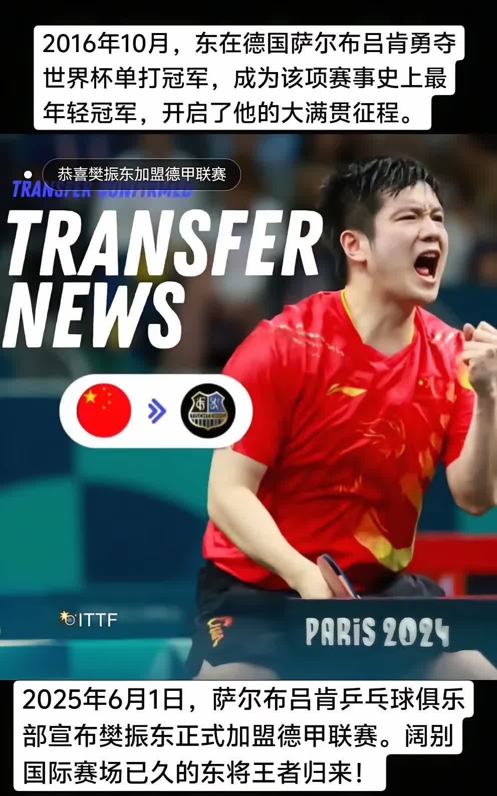一觉醒来，喜欢樊振东的很不喜欢樊振东的，都沉默了！一切只因消息来得太突然！在