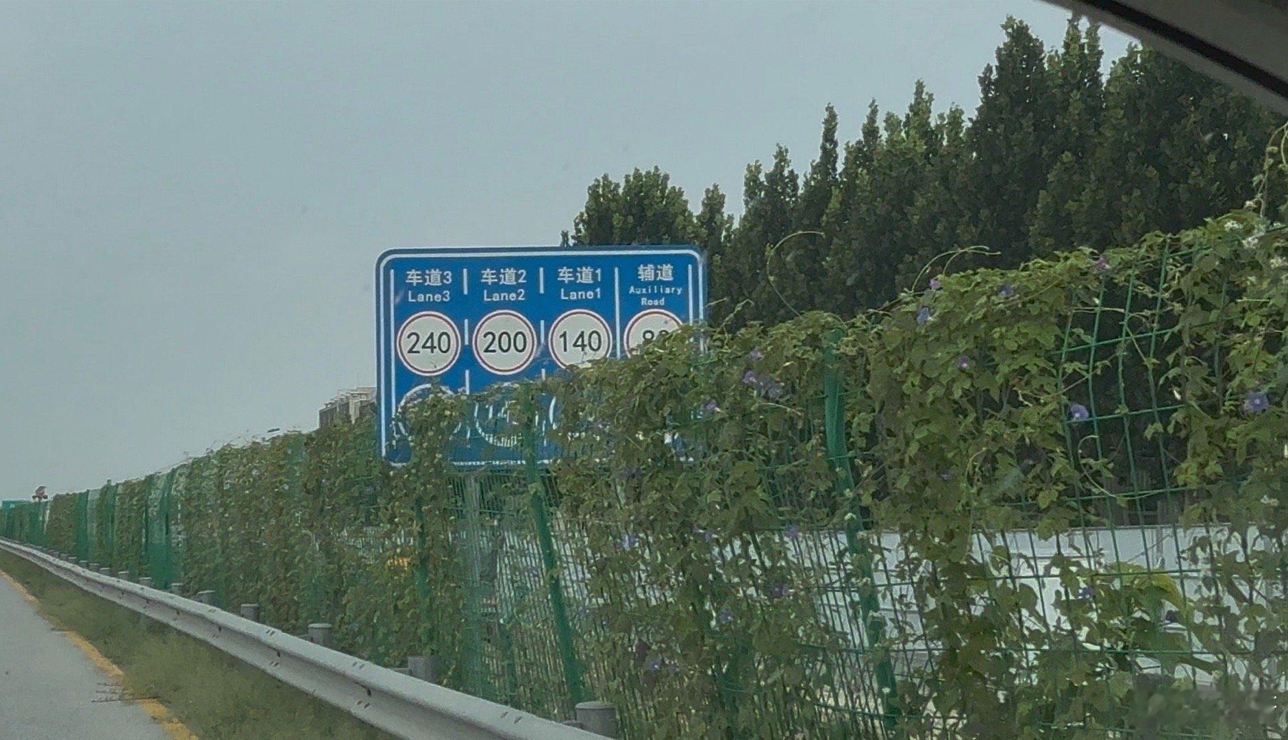 这标识带劲不？合法超速真爽啊！​​​