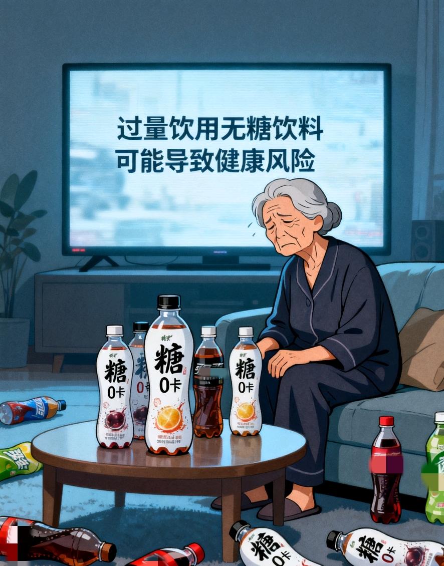 离谱！“无糖”饮料喝出糖尿病，这坑别踩家人们，“无糖”竟是骗局？67岁陈婆