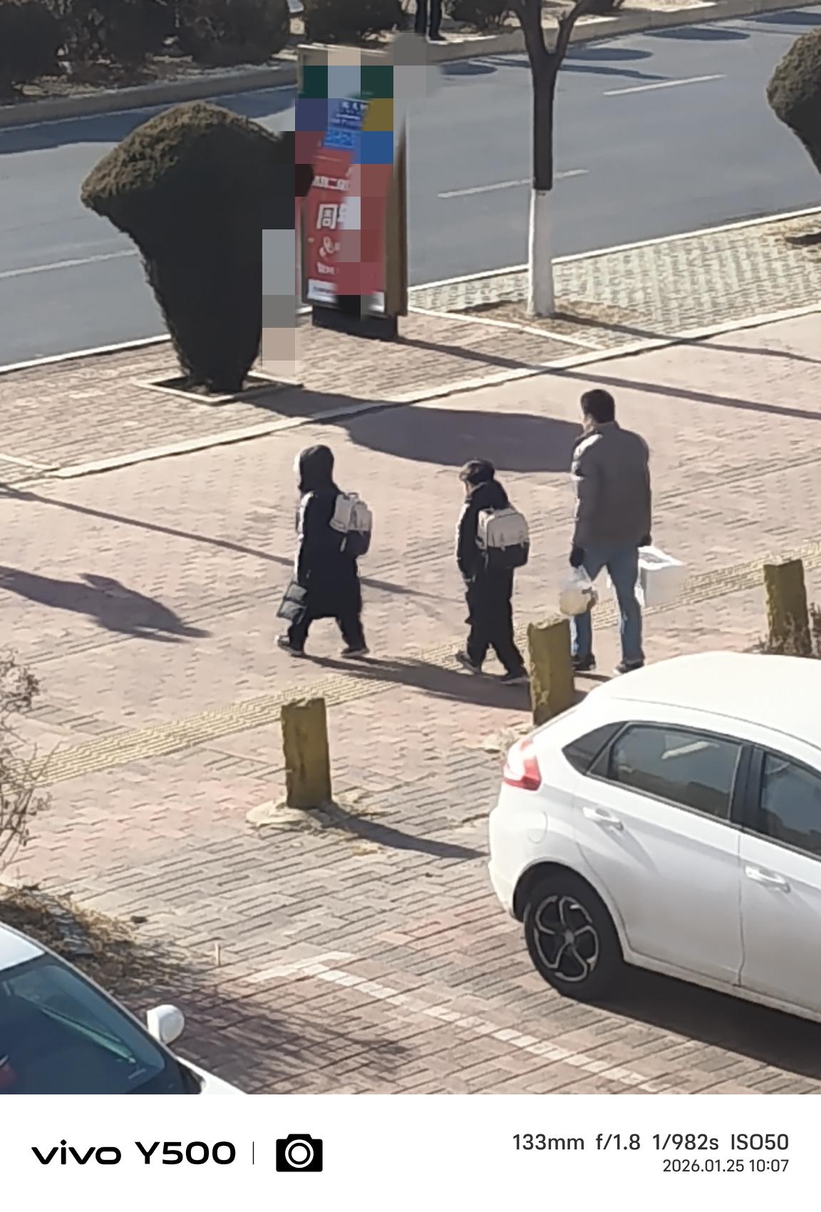 单元楼上的双胞胎兄弟俩，小学一年级放寒假，刚刚被他爸爸顶着严寒遣送回农村老家，真