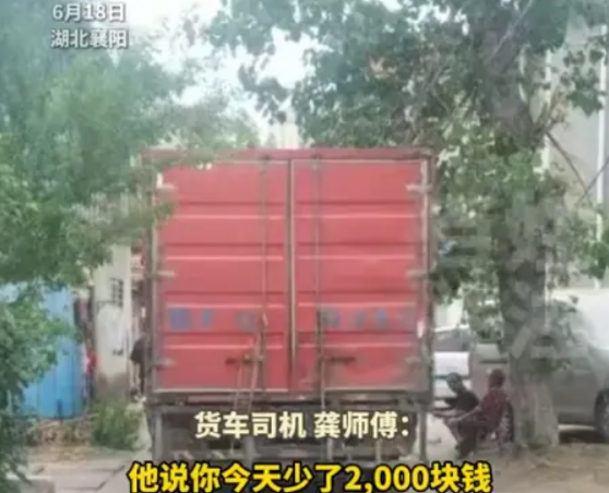 冤不冤？湖北，一货车司机蹭到了路边的李子树，主人要求赔偿2000块，司机很委屈：