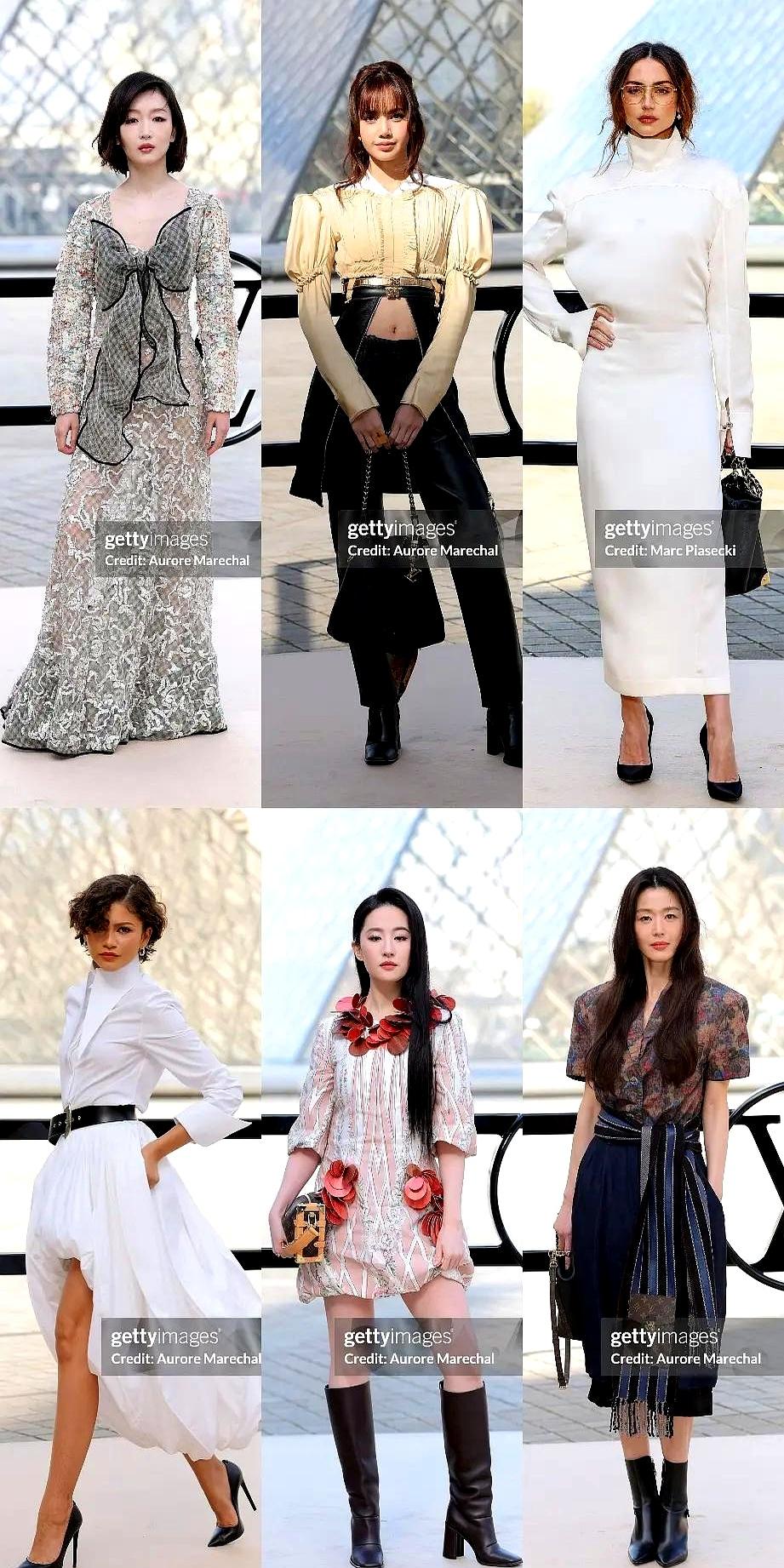 刚刷到LV卢浮宫大秀的生图，那些说刘亦菲发腮肿了的，脸都被打肿了。你看她穿正