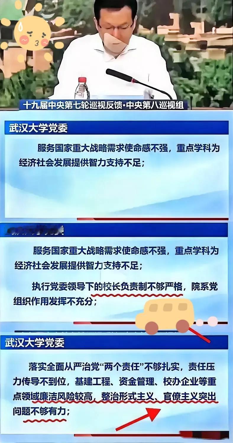 这下好了，武汉大学被巡视组通报，还被央视直接点名！可以说巡视组通报毫不留情！直