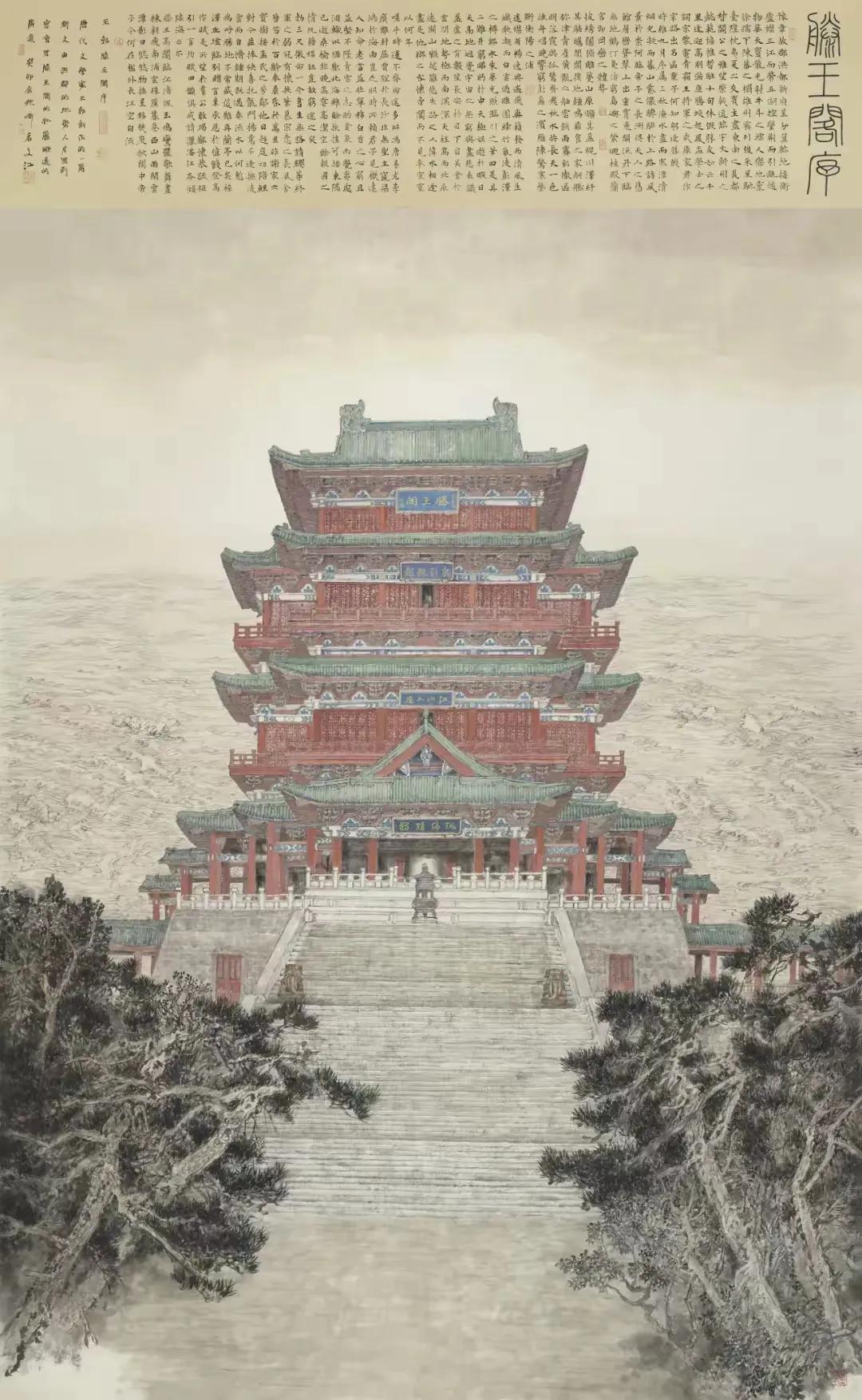 中国建筑风景国画欣赏乙巳年春末推荐欣赏