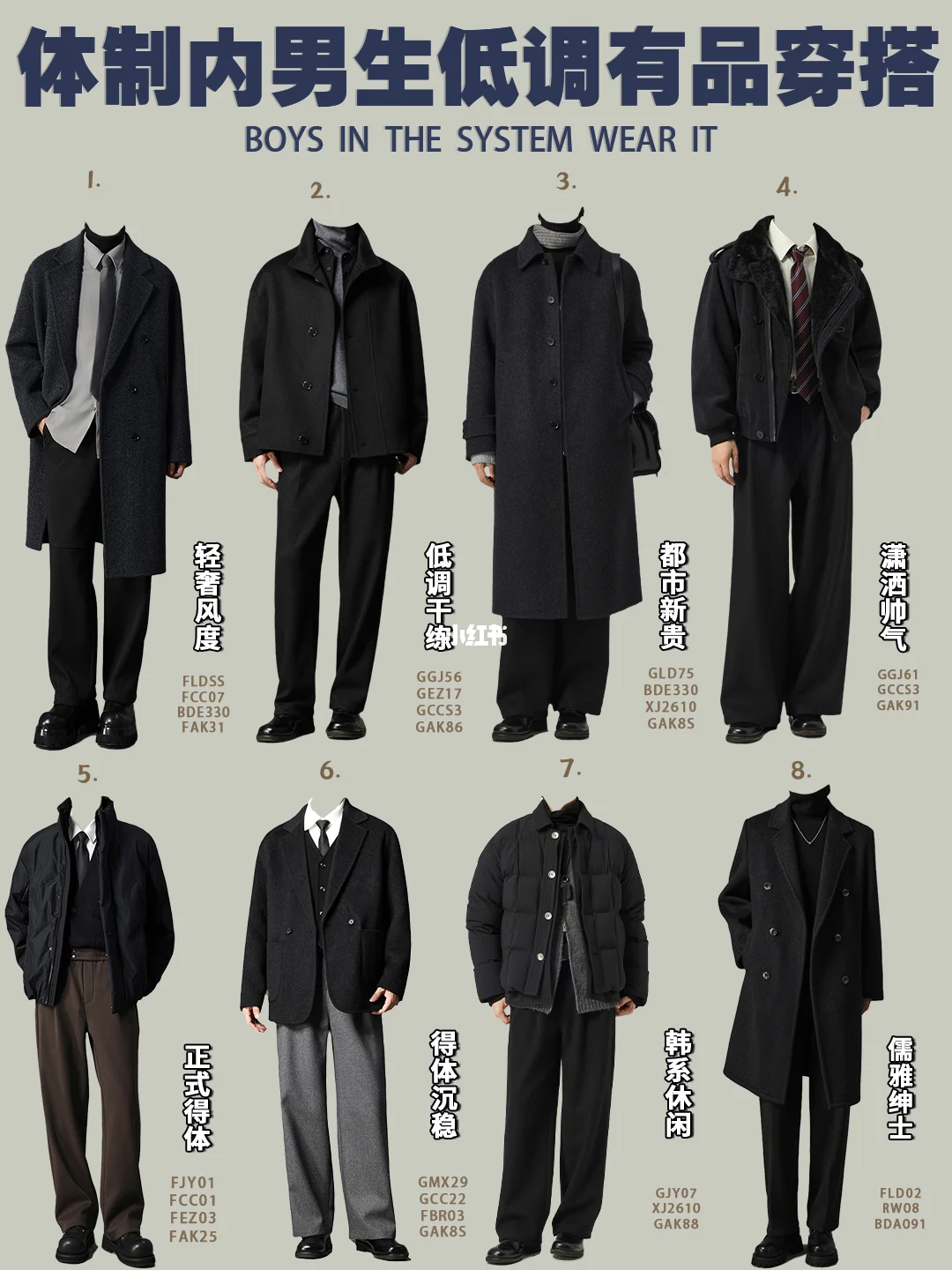 体制内男士必看！秋冬低调有品气质穿搭指南